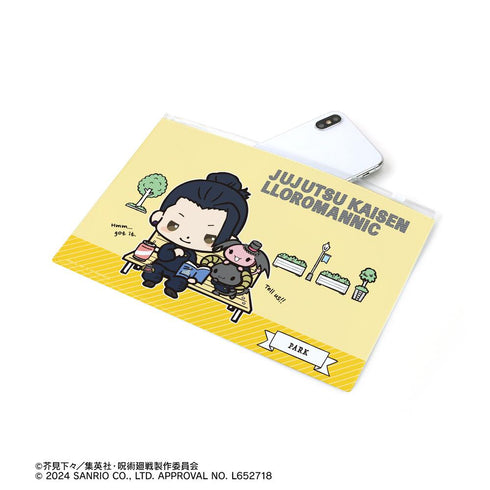 『呪術廻戦×サンリオキャラクターズ』夏油 傑×ルロロマニック 懐玉・玉折 ビニールフラットポーチ【202504再販】